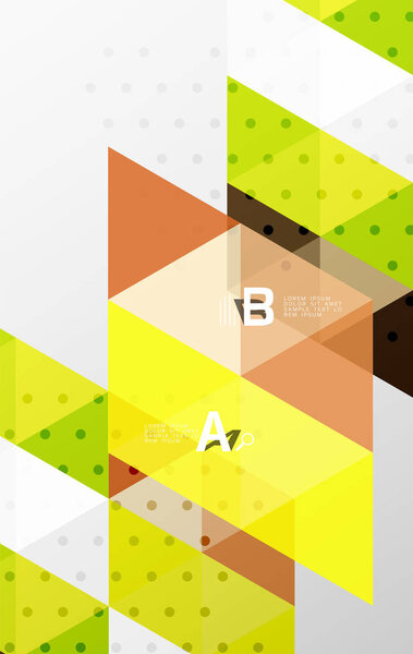 Vector minimalistic triangle design