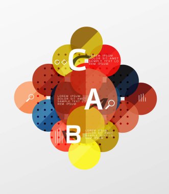 Daire geometrik arka plan