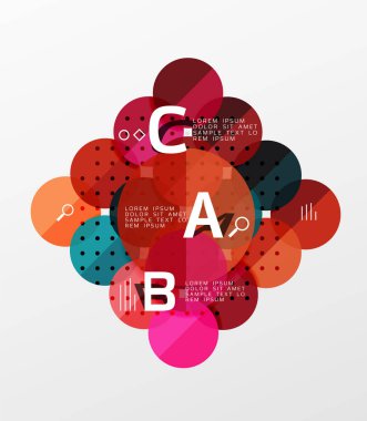 Daire geometrik arka plan