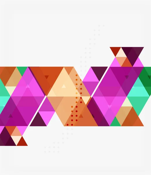 Trojúhelník moderní mozaiky geometrické šablona — Stockový vektor