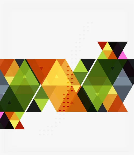 Vektor abstraktní barevný trojúhelník opakování — Stockový vektor