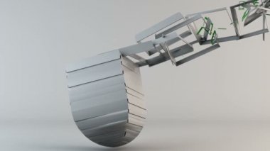 Futuristik geometrik soyut hareket arka plan ile boşaltmak