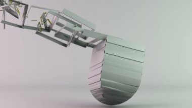 Futuristik geometrik soyut hareket arka plan ile boşaltmak