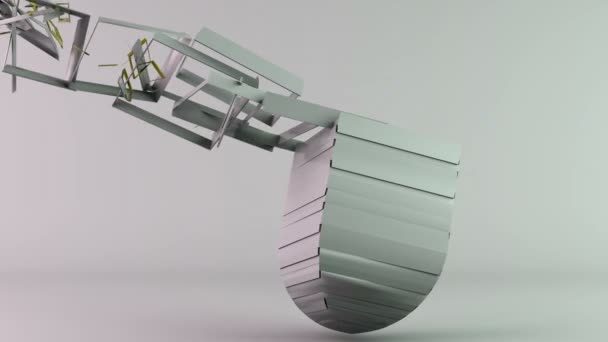 Futuriste géométrique abstrait mouvement arrière-plan avec copyspace 