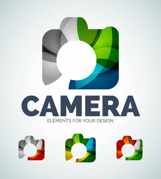 Vector photo camera abstract icons — Stock Vector