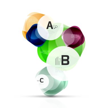 Vektör parlak kare öğeleri