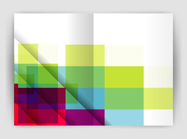 Dépliant d'entreprise design carré — Image vectorielle
