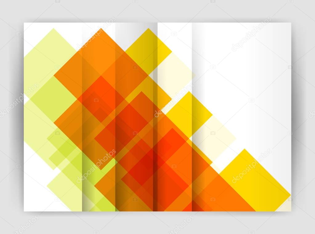 Square design corporate business flyer