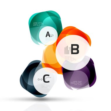 Cam parlak soyut taşlarla metin. Soyut şablonu