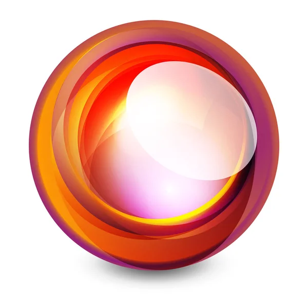 Скляна сфера, футуристичний абстрактний елемент — стоковий вектор