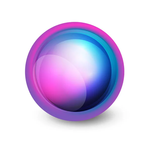 Üveg gömb, futurisztikus absztrakt eleme — Stock Vector