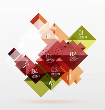 Renkli kareler çakışan tekrarlama