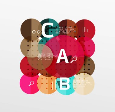 Daire geometrik arka plan