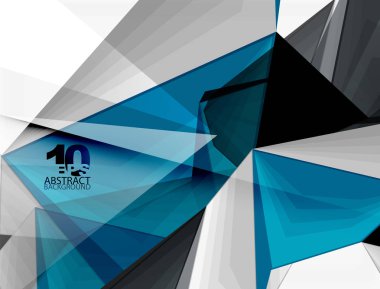 Düşük Poli 3d geometrik şekil arka plan