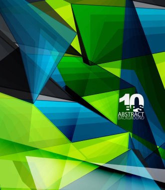 Düşük Poli 3d geometrik şekil arka plan