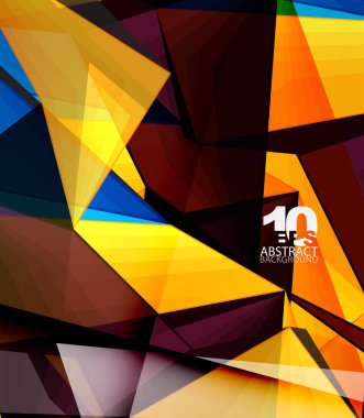 Düşük Poli 3d geometrik şekil arka plan