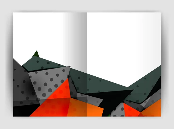 Modèle d'impression d'entreprise triangle — Image vectorielle