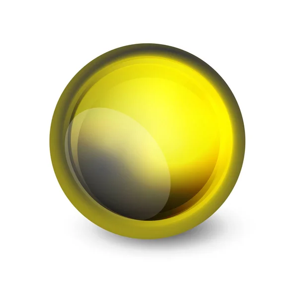 Sphère de verre, élément abstrait futuriste — Image vectorielle