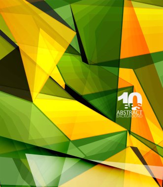 Düşük Poli 3d geometrik şekil arka plan