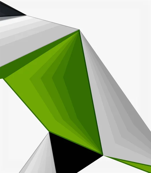 Låg poly geometriska 3d form bakgrund — Stock vektor
