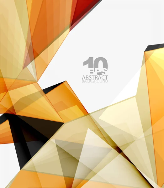 Low-Poly geometrische 3D-Form Hintergrund — Stockvektor