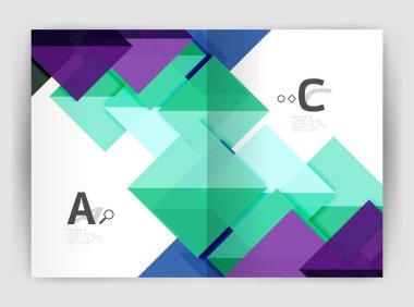 Modern iş broşür veya broşür A4 kapak şablonu