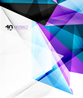 3D üçgen poligon tasarlamak vektör