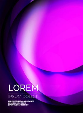 Parlak ipek dalga şablon, renk efektleri, vektör arka plan ile saten