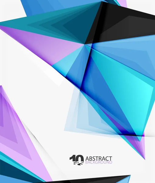 Треугольный многоугольный абстрактный вектор — стоковый вектор