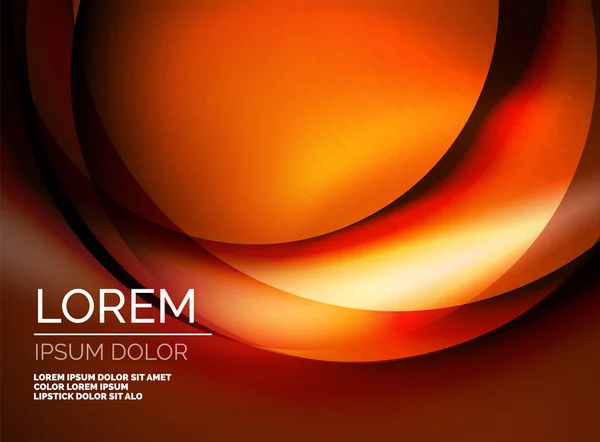 Modelo de onda de seda brilhante, cetim cor com efeitos, fundo abstrato vetor — Vetor de Stock