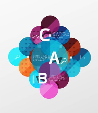 Daire geometrik arka plan