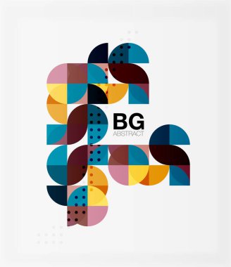 renkli daire öğeleri