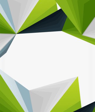 3D üçgen poligon tasarlamak vektör