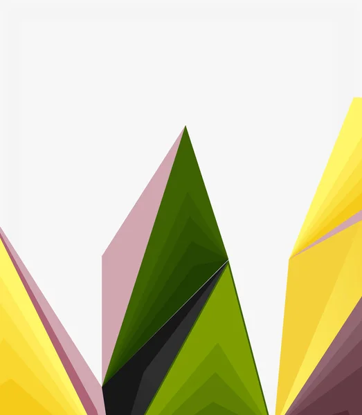 3d triangle moderne low poly abstrait vecteur géométrique — Image vectorielle