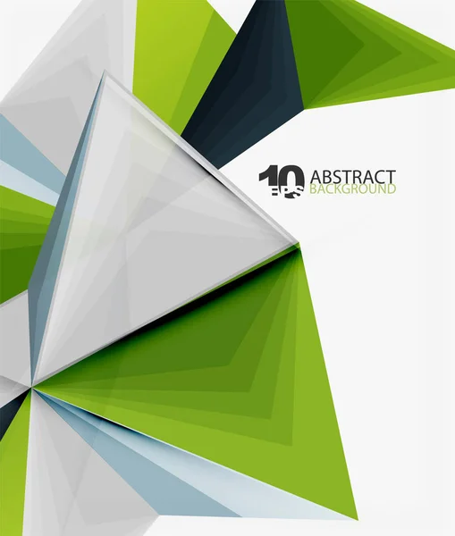 3D Trójkąt wielokątne Abstrakcja vector — Wektor stockowy