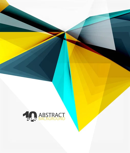 3D triangel polygonal abstrakt vektor — Stock vektor