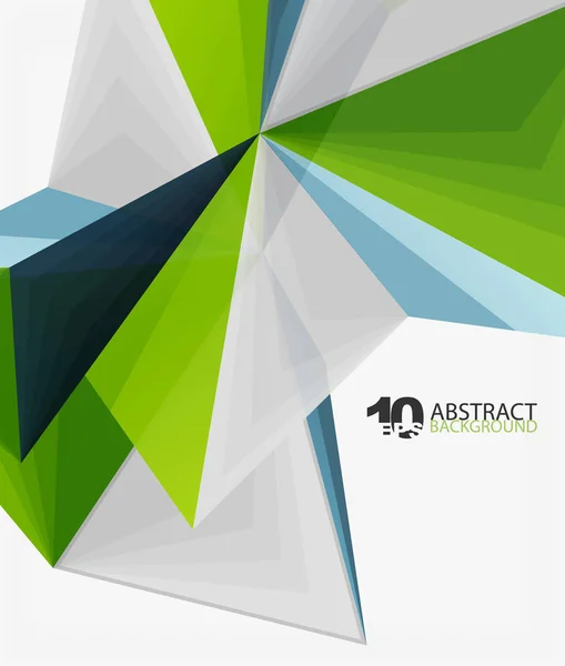 3D-driehoek veelhoekige abstract vector — Stockvector