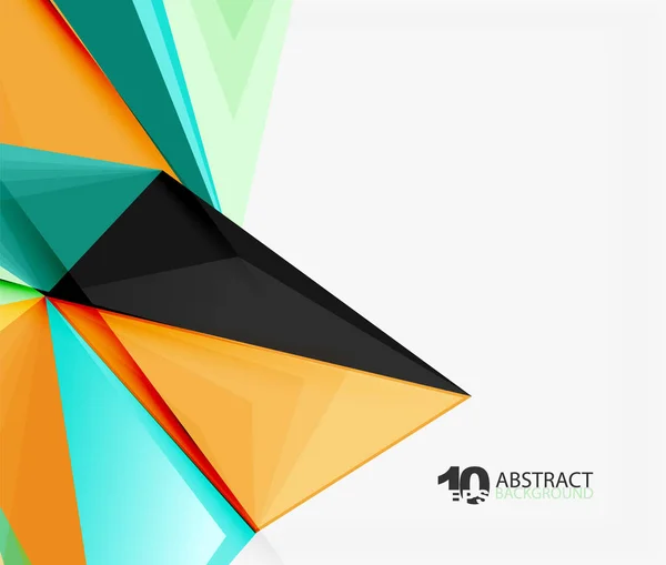 3D háromszög sokszögű absztrakt vektor — Stock Vector