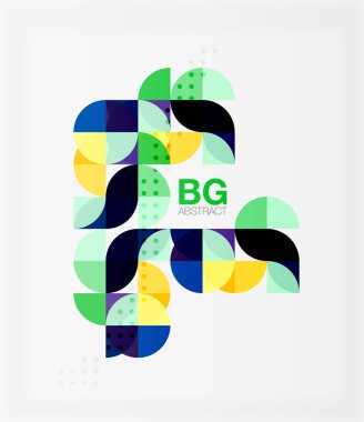 Vektör modern şık daire afiş