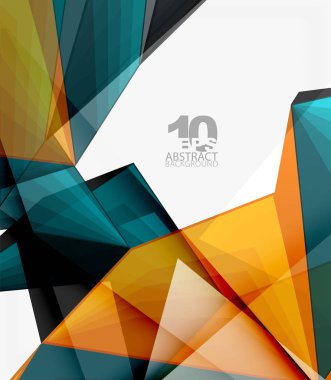 Düşük Poli 3d geometrik şekil arka plan