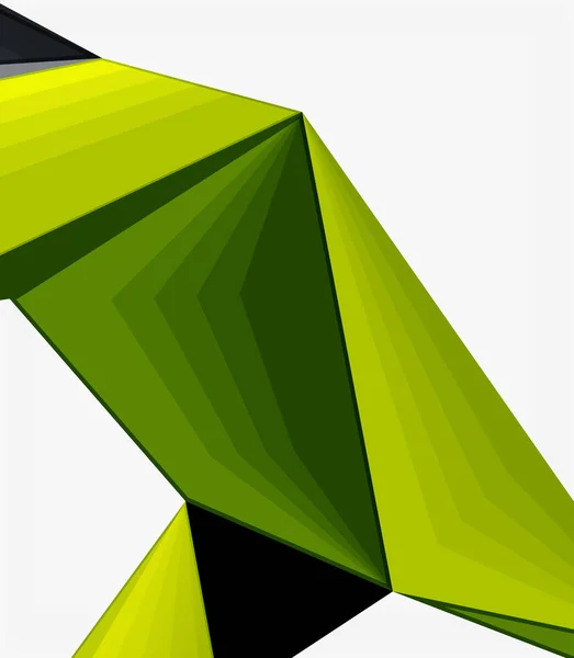 Low-Poly geometrische 3D-Form Hintergrund — Stockvektor