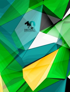 Düşük Poli 3d geometrik şekil arka plan