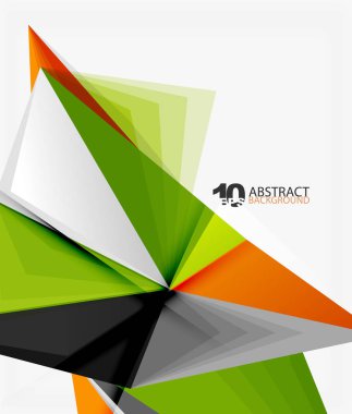 3D üçgen poligon tasarlamak vektör