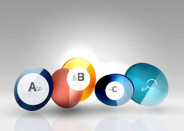 Circle abstract background