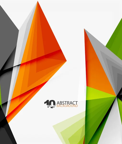 Triunghi 3D vector abstract poligonal — Vector de stoc