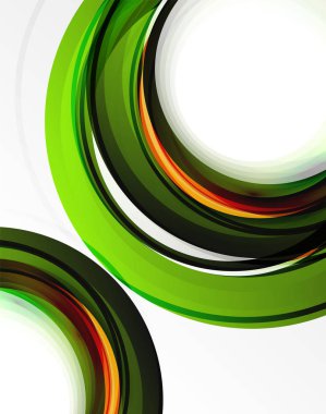 Girdap ve daireler, futuristik geometrik arka plan