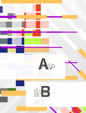 Infographic seçenekleri ile soyut geometrik doku