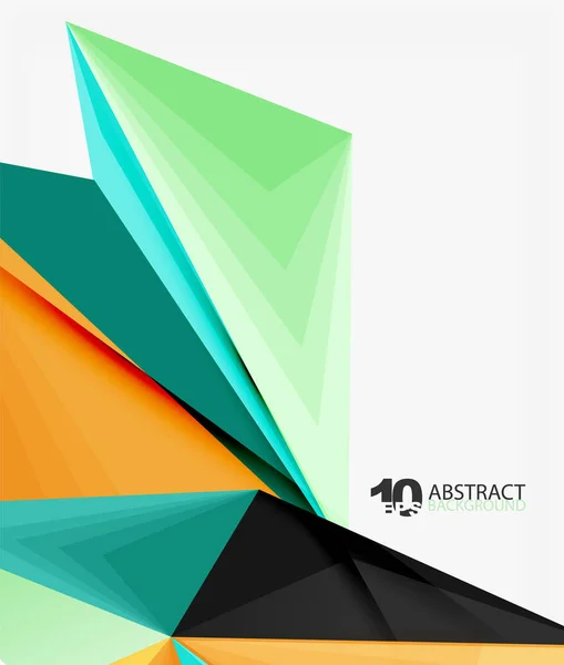 3D triangel polygonal abstrakt vektor — Stock vektor