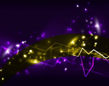 Neon yıldırım vektör arka plan