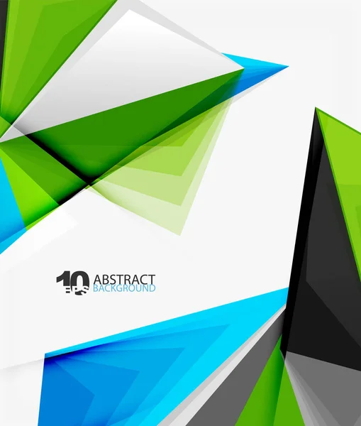 3d triangle polygonal abstract vector — Stock Vector